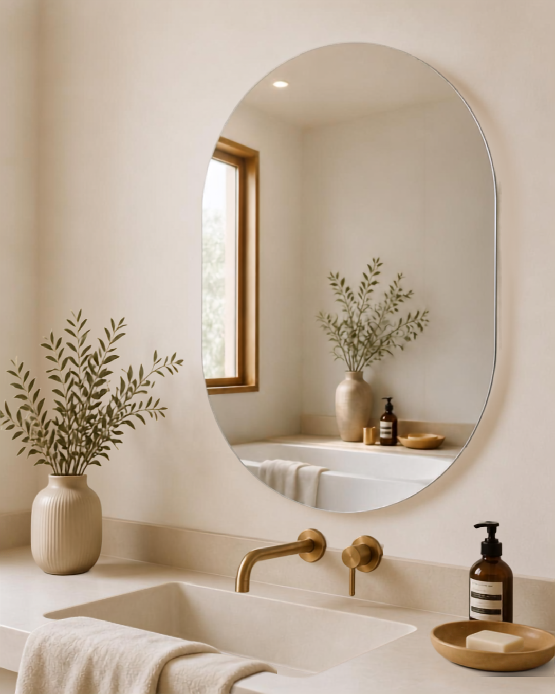 Anti-Fog Waterproof Mirror Film -mirror Sticker for Bathrooms