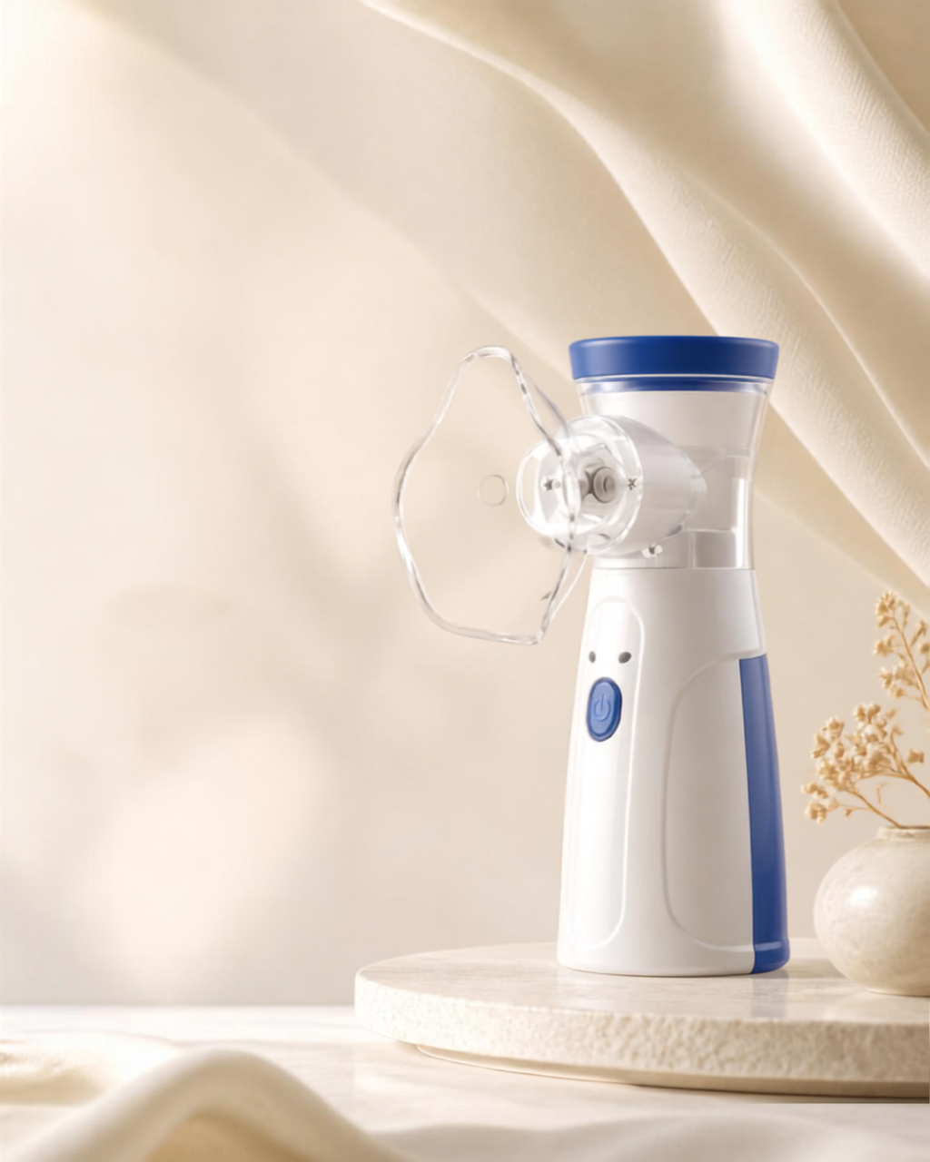 Portable Mesh Nebulizer – Silent Handheld Ultrasonic Inhaler for Kids & Adults
