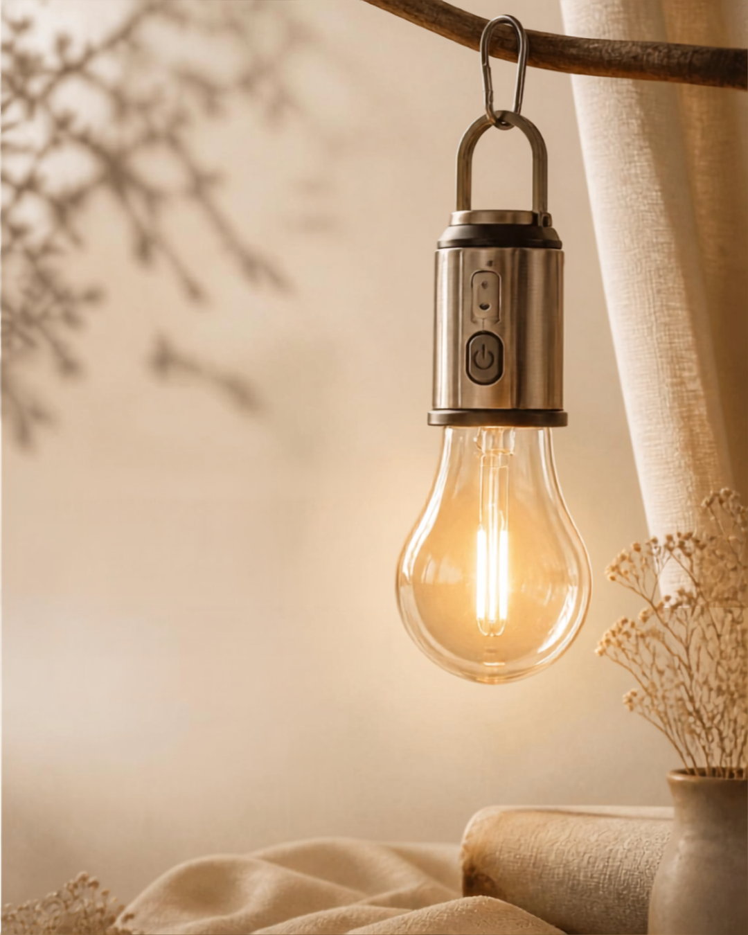 Rechargeable Retro LED Camping Bulbs – Portable Hanging Tent Light & Emergency Lamp