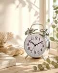 Vintage Twin Bell Alarm Clock – Classic Analog Quartz Clock