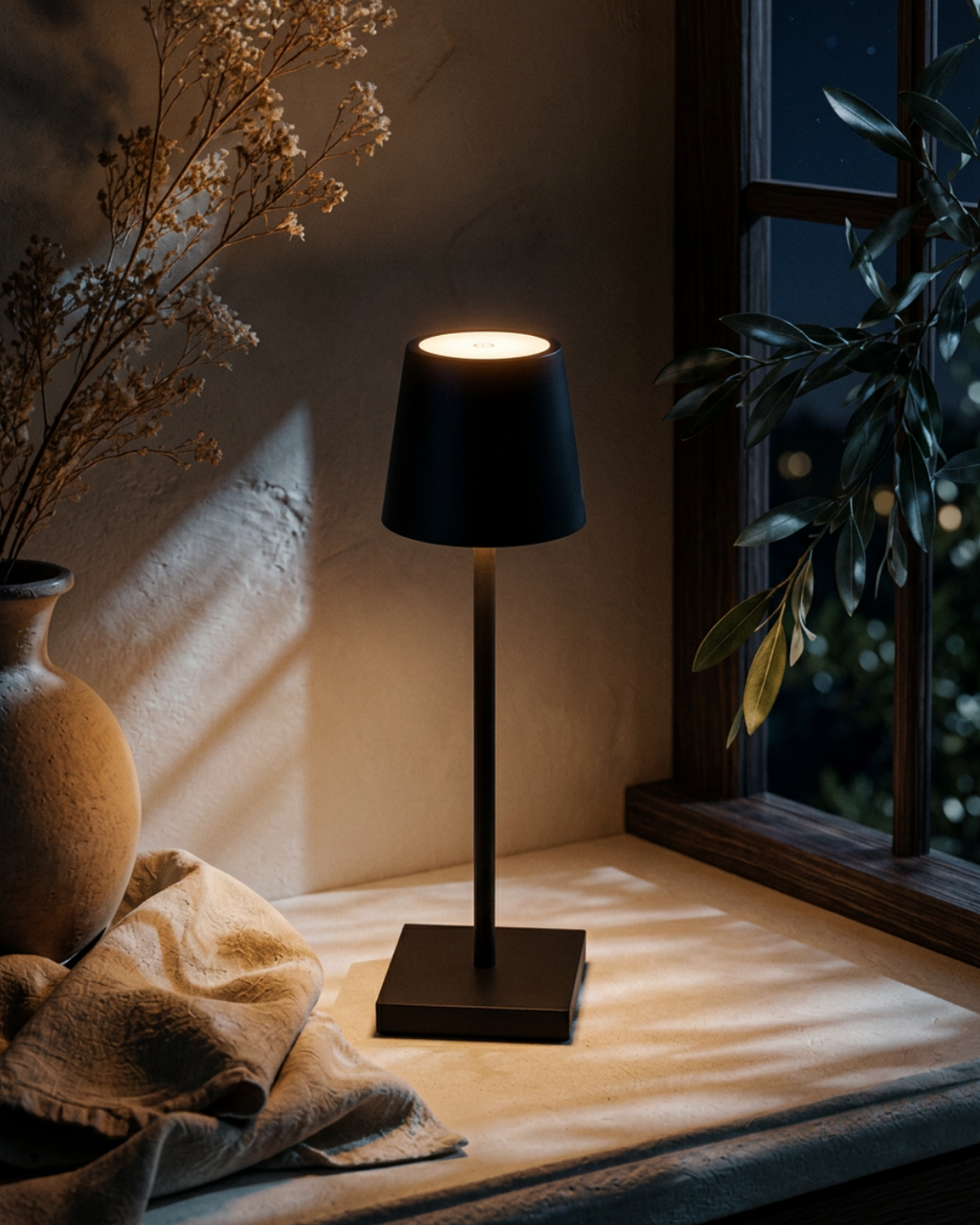 Minimalist Cordless LED Bedside& study Table Lamp