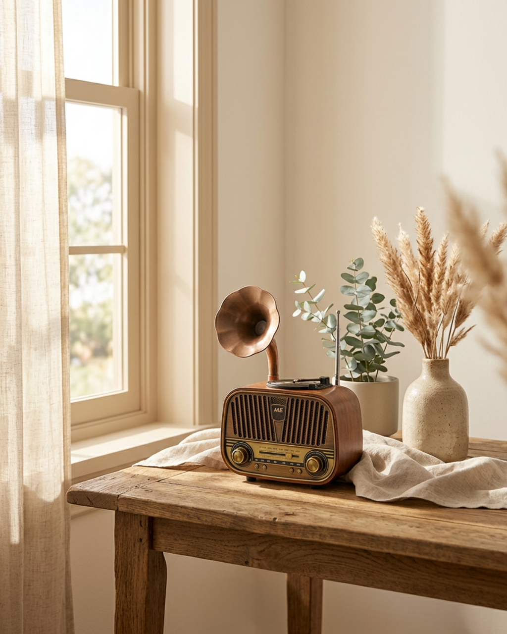 Retro Bluetooth Speaker – Vintage Horn Design Wireless Speaker
