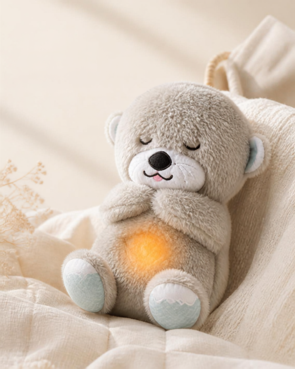 Soothing Breathing Otter – Sensory Musical Plush Toy with Rhythmic Motion