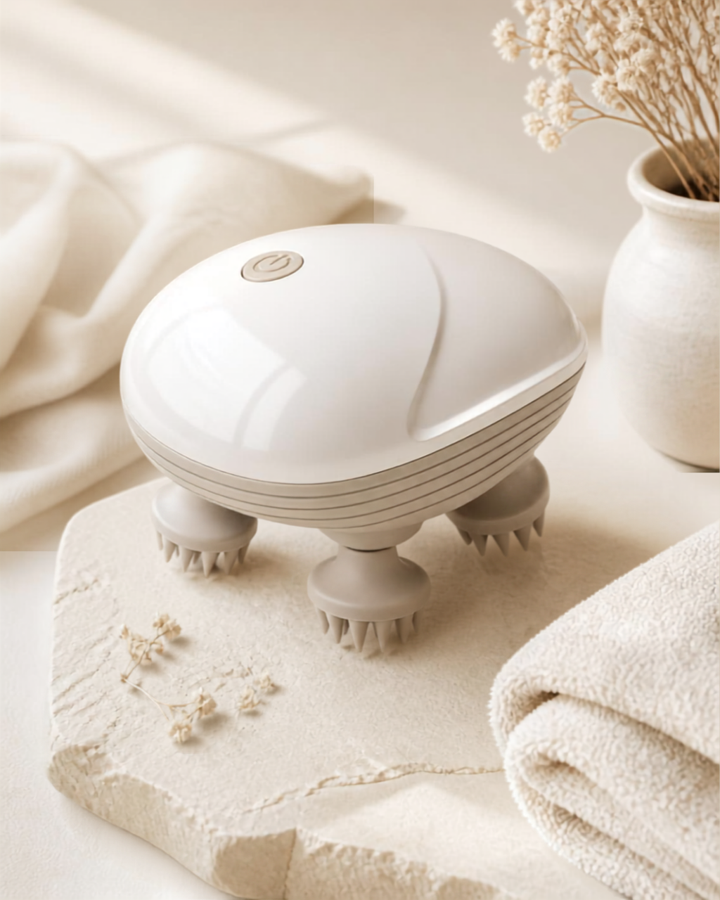 Smart Electric Scalp Massager – Waterproof Head & Body Stress Relief Tool