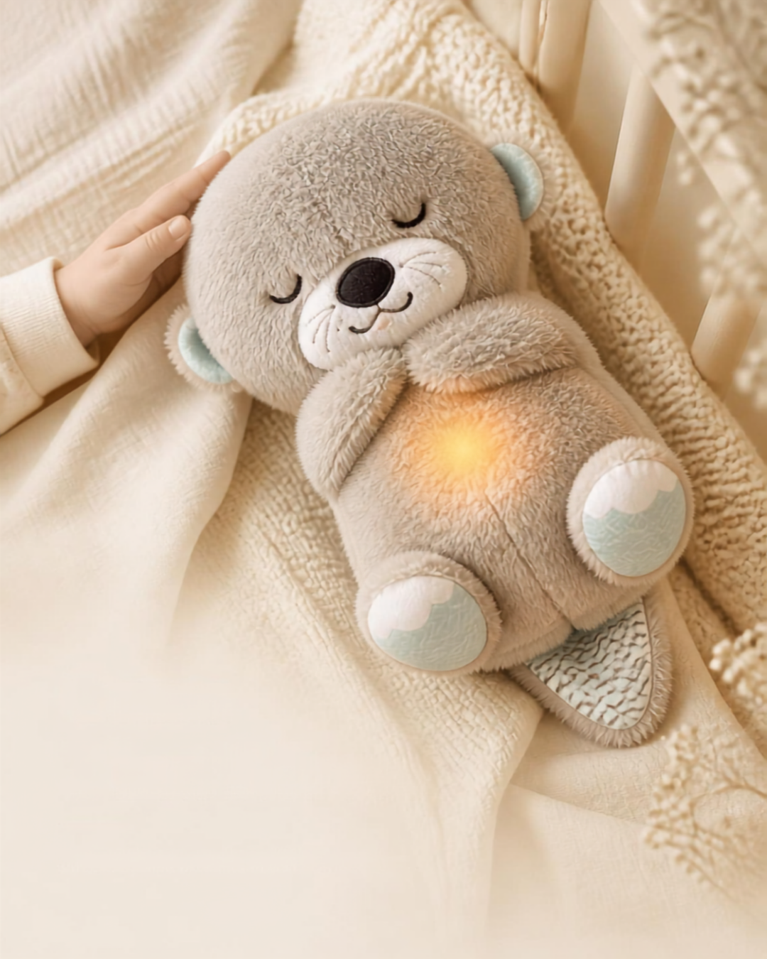 Soothing Breathing Otter – Sensory Musical Plush Toy with Rhythmic Motion