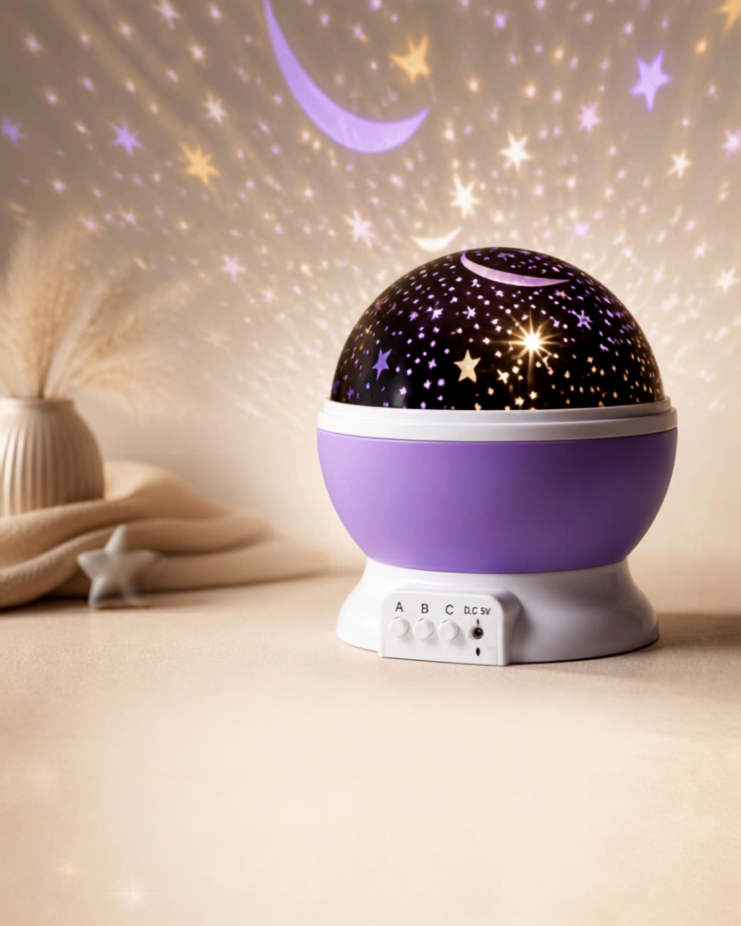Star Master Dream Rotating Projector – 360° Starry Sky LED Night Light for Kids