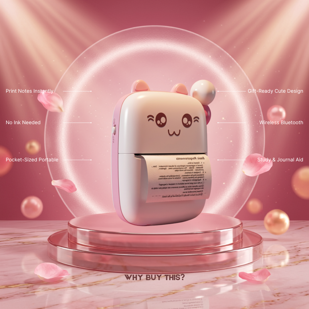 ZIPPYSEVE premium  Mini-Thermal Printer – Portable Inkless Sticker Maker
