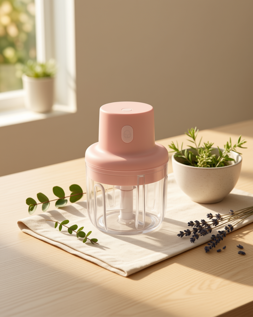 Mini USB Rechargeable Vegetable Chopper – Portable Electric Food Chopper
