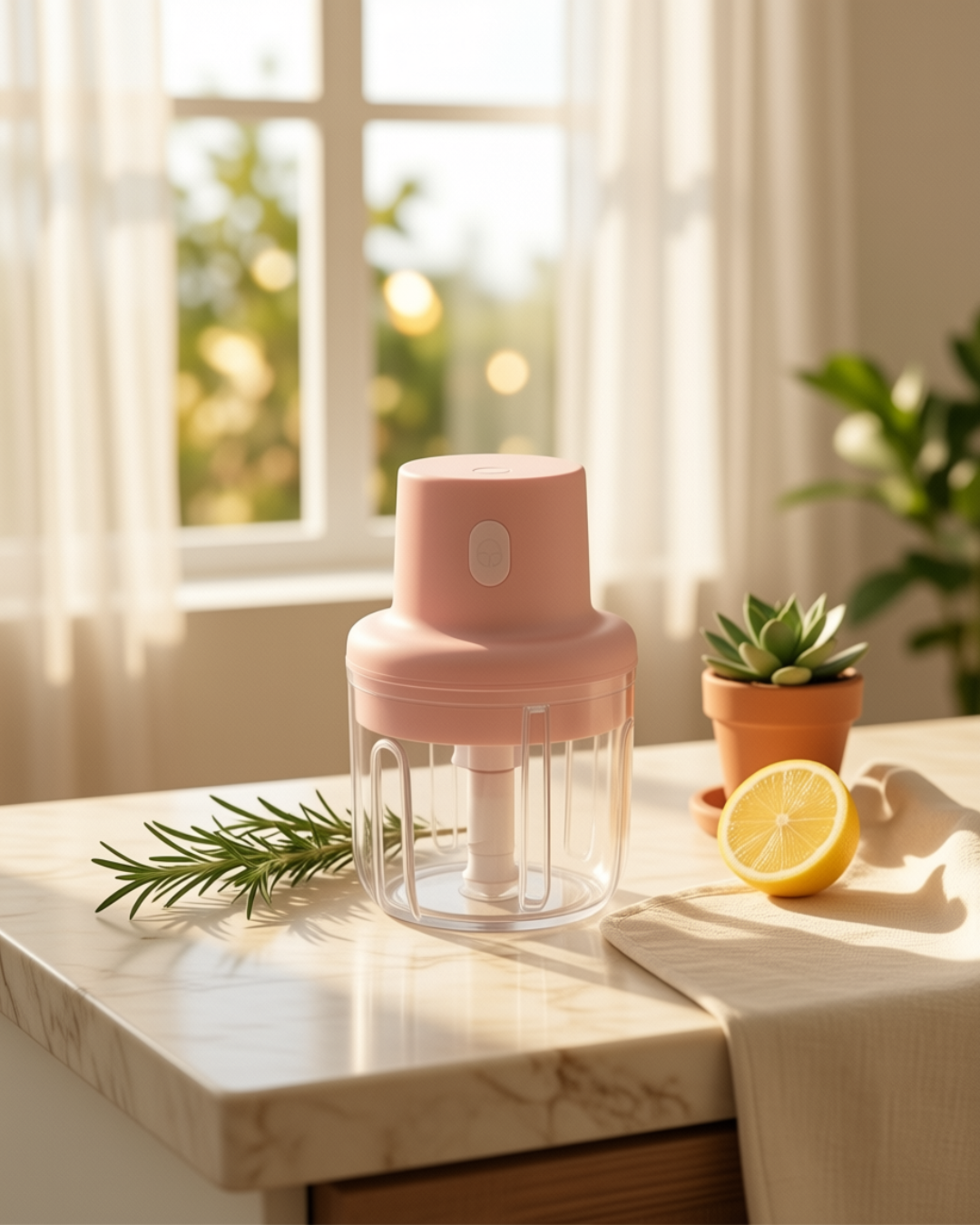 Mini USB Rechargeable Vegetable Chopper – Portable Electric Food Chopper