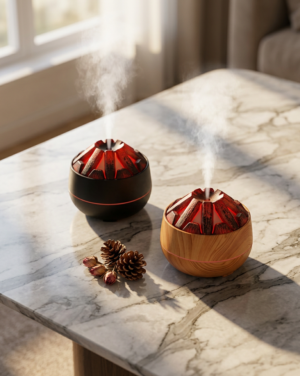 Volcano Effect Ultrasonic Aroma Diffuser & Humidifier