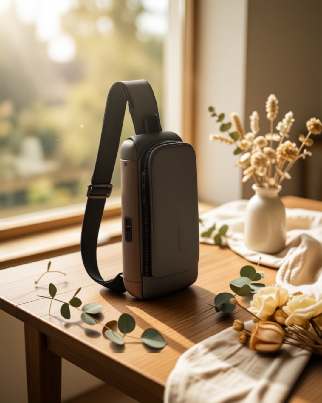 Anti-Theft Waterproof Crossbody Sling Bag with USB Charging Port
