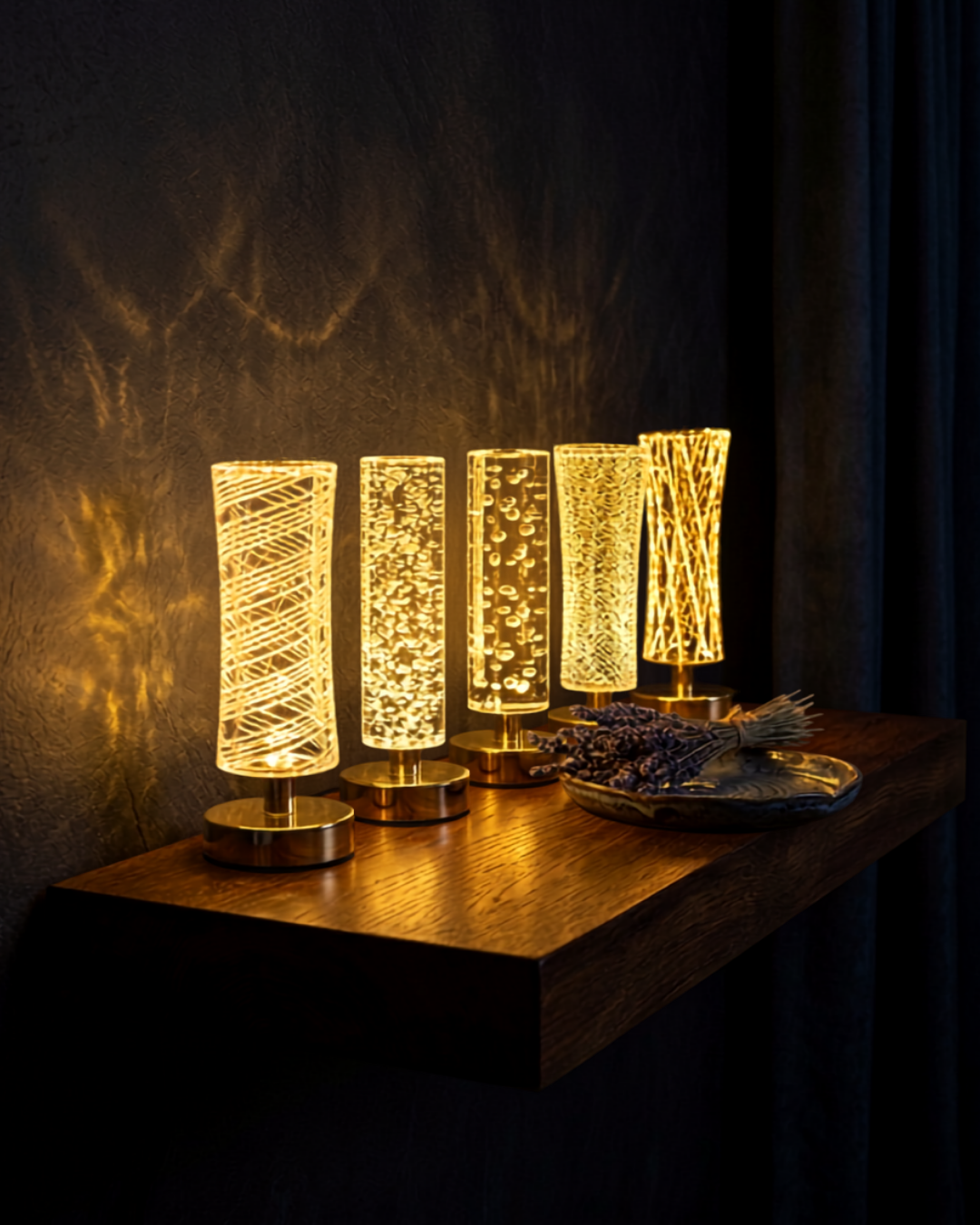 3D Illusion Acrylic Table Lamp – LED Geometric Night Light