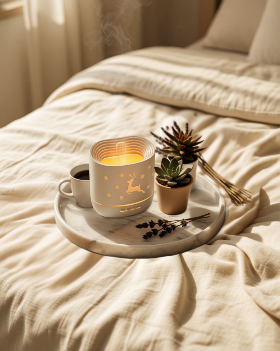 Reindeer Flame Effect Ultrasonic Aroma Diffuser & Humidifier