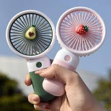 Mini Dual-Head Handheld Fan – Portable USB Rechargeable Cooling Fan