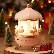 Rabbit Sky Merry-Go-Round Projector – Rotating Musical Night Light & Bedroom Decor
