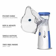 Portable Mesh Nebulizer – Silent Handheld Ultrasonic Inhaler for Kids & Adults