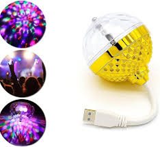 Mini USB Rotating RGB Disco Ball Party Light